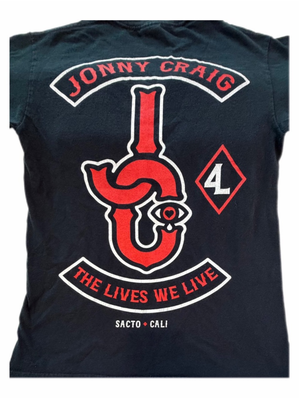 Gildan Jonny Craig Vintage Band Graphic Tshirt Unisex Small Black Tour Y2K
